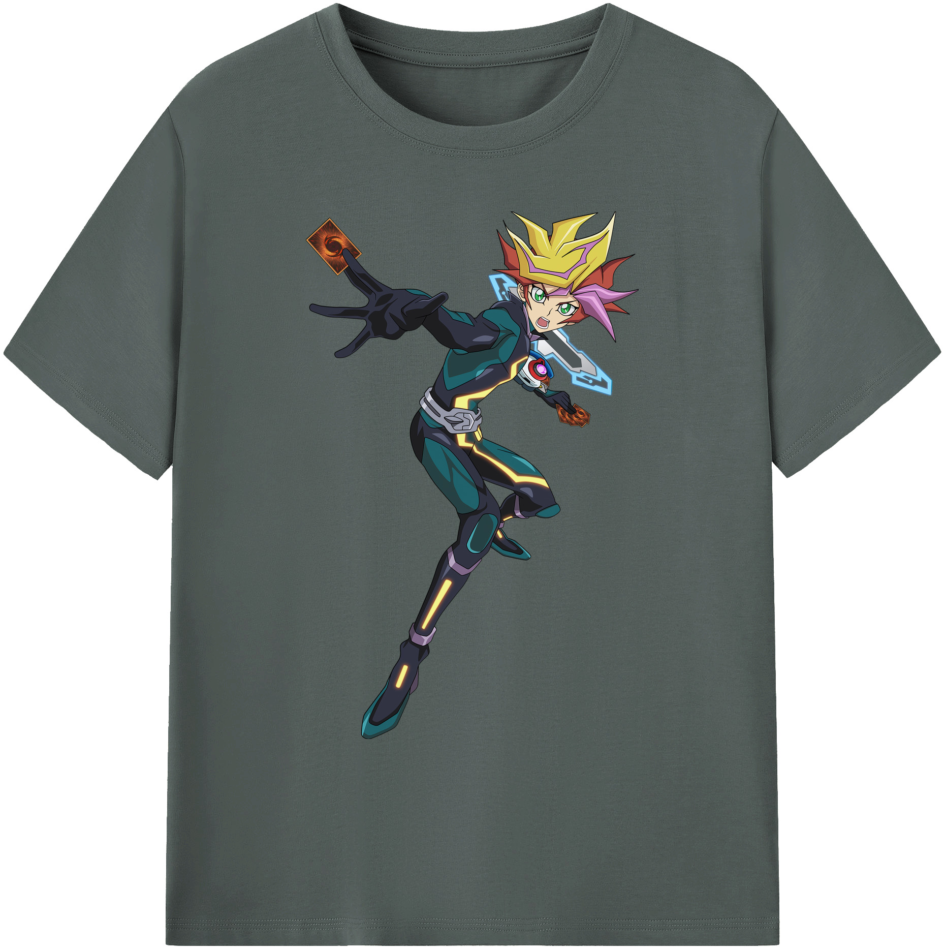 （画像用） 遊☆戯☆王 Yu-Gi-Oh! 綿100％ メンズ半袖Tシャツ｜肌触りやわらか＆通気性